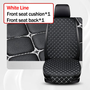 Universal Car Seat Cushion Premium PU Leather Auto Seat Protector Wear-Resistant Non-Slip Soft Thick Padding for Vehicle Comfort