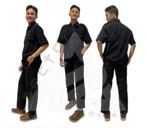 Baju Stelan Seragam Jas Safari Satpam Security Sopir