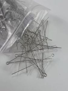 Topranc 28Pcs/50Pcs Special Long Needle Wire for Lure Spinner Baits Handmade DIY Fishing Tackle Accessories
