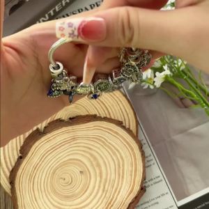 Hạt Charm Bạc 925 Họa Tiết Mắt Quỷ Thánh Giá & Thiên Thần Phù Hợp Với Vòng Tay Mặt Dây Chuyền Dùng Làm Đồ Trang Sức Tự Chế Cao Cấp Dành Cho Nữ