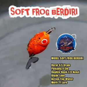 Soft Frog Berdiri 21 Lure 4 Cm Umpan Casting Gabus