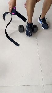 Weight Lifting Tibialis Trainer Foot Strap for Calf and Shin Workout Adjustable Dumbbell Ankle Strap