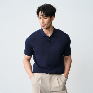 SIMWETO | Silk & Wool Red Polo Shirt