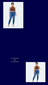 999 AUGUST Jeans big/plus size Maong pants High Waist w/Distressed design and ankle cut