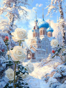 HUACAN New Diamond Painting 2026 Mountain Forest Landscape Fairy Dust AB Diamond Mosaic 5d House Nature Handicrafts