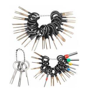 41/26pcs Car Terminal Removal Kit Box Wire Plug Connector Extractor Puller Release Pin Extractor Set Terminal Plug Repair Tools