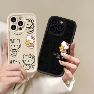Compatible with iphone 14 Pro Max Phone Case Multiple Hello Kitty 12 13 14 15 11 Pro Max Casing silicone xr xs Max 7 8 Plus