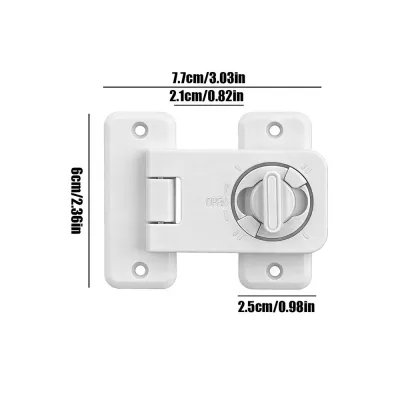 Keyless Adhesive Fridge Door Lock Child Proof Latch Refrigerator Oven Lock for Home Kitchen Cabinet Drawer Family Kids Safety