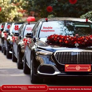 XIKUNLE | Wedding Window Decor Static Cling Stickers