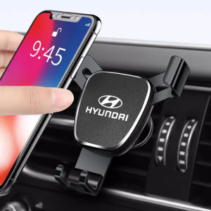 Hyundai | Car Phone Holder Mobile GPS Stand Vent Mount Accessories For Hyundai IONIQ Sonata Elantra Grandeur i20 i10 SantaFe i30 Palisade