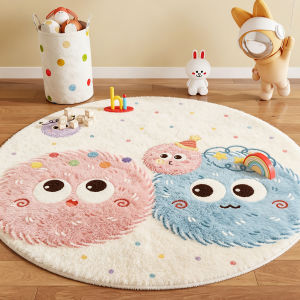 XXM | Round Thickened Waterproof Imitation Cashmere Anti-fall Mat