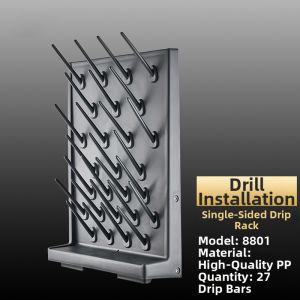 DADIAN | Laboratory Drip Rack Thickened PP Plastic Wall Mount No Drilling