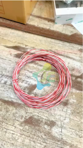 LINK Jumper wire 24AWG (0.5 mm.)  2C UL-0002 (แบ่งขาย) แดง-ขาว สายจั้มเปอร์ไวร์