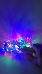 K2438 100LAMPU 9M LAMPU LED  LAMPU RAYA BOLEH SAMBUNG (WAYER PUTIH)