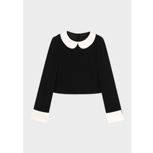 Charming Doll Collar Shirt Womens Fashion Spring New Style Commute Top Sweet Design Versatile Long Sleeve Business Casual