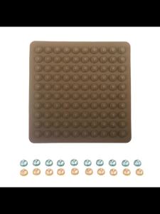 Khuôn Silicon 100 Lỗ Hình Chấm Làm Socola Kẹo Tự Làm Bánh Bông Lan Cho Bé Khuôn Nướng Thân Thiện Với Môi Trường