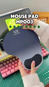 GOOJODOQ Ergonomic Mouse Pad with Wrist Rest Support Anti-slip PU base Soft Silicone