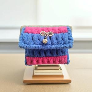 Dompet Uang Koin/Kartu/Uang Kertas Rajut Model Kekinian