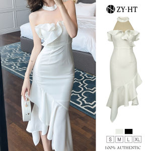 HT EraVogue ผ้าเดรส ดำ ดำเนิน พลาสติก คุณปลา คู่ข้าง เช่น เดรส 3 สี เดรส สีขาว เดรสหางเปลา เดรสเกาะอัก เดรสคล้องคอ เดรสเซ็กซี่ เดรสไฮโซ และ เดรสออกงาน 20495