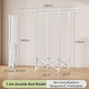Foldable Portable Space-saving Clothes Drying Rack
