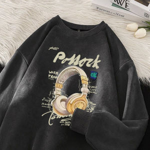 เสื้อฮู้ดผู้ชายสไตล์ย้อนยุค ผ้าผสม ทรงหลวม ฤดูใบไม้ผลิและฤดูใบไม้ร่วง เสื้อคลุมกันหนาวแบบลำลอง ปิดด้วยซิป ปกโปโล คอตั้ง