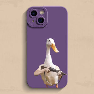 เคสโทรศัพท์ซิลิโคน Armored Duck สำหรับ iPhone 17 pro Max 16 11 pro Max กันกระแทกเซนเซอร์เล็กน่ารักและตลกสำหรับผู้หญิงและผู้ชาย