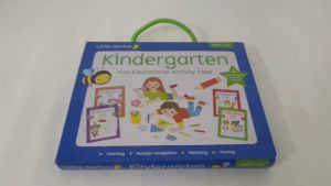 Kindergarten Fun Educational Activity Case with 4 Books & Stickers for Kids to Learn