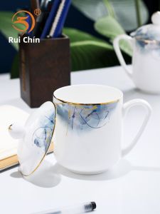 Cốc Trà Sứ Xương Rồng Sang Trọng Cốc Trà Gốm Sứ Đựng Nước Lớn Dùng Cho Văn Phòng Và Gia Đình Cốc Trà Gốm Sứ Sứ Tráng Men Họa Tiết Rồng