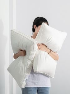 Ghế Lưng Mềm Mại Cao Cấp 60s Plato Hotel A-Class Ultra-fine Fiber Slow Rebound Cloud Pillow Neck Support Pillow