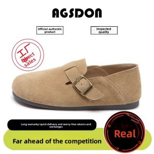 Fleece Lined Womens Birkenstock Sandals Autumn Winter Thick Heel Fur Trimmed Snow Cotton Slippers Maternity Slip on Clogs
