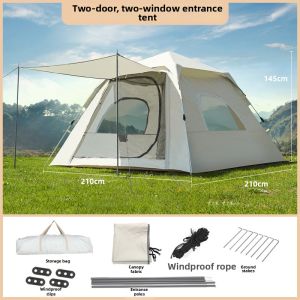 Automatic 3-4 Person Waterproof Thickened Outdoor Tent