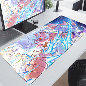 Bandai | Minimalism Luffy White Table Mat Speed 1000x500mm Gamer Keyboard Non-slip One Pieces Computer Office Long Mouse Pad for LOL CSGO