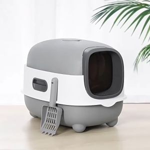 Cute Q Sterilization cat litter box pet litter box bekas berak kucing besar bekas najis kucing tandas kucing