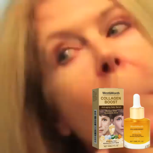 【Same Day Shipping】WEST&MONTH Collagen Boost Serum Anti-Aging Daily Serum Anti Wrinkle Face Essence Ceramide Skin Whitening Lotion Lifting And Firming 30ml