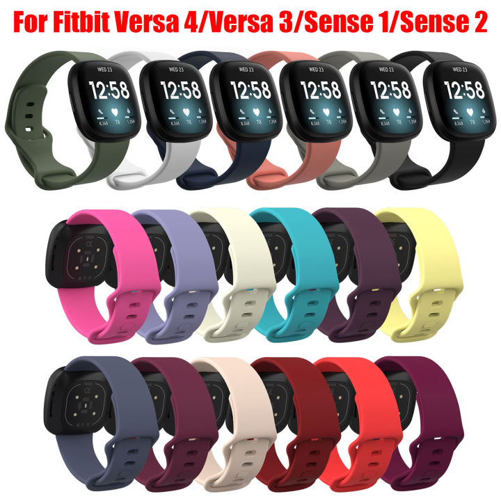 Silicone Band Wriststrap Bracelet 22mm Replacement for Fitbit Versa 4 ...