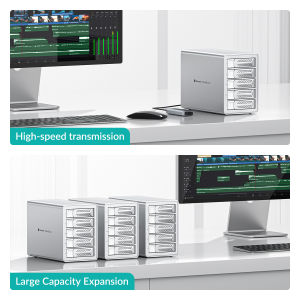 Yottamaster 10Gbps SATA HDD SSD Enclosure 2.5 3.5 inch Type C HD External Case USB3.1 Daisy Chain Hard Drive Storage Box for MAC