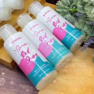 DMELZA Body Serum Red Gum 100mL Pelembab dan Pencerah Kulit Tubuh Kandungan Niacinamide Glutathione & Moisturizing BPOM