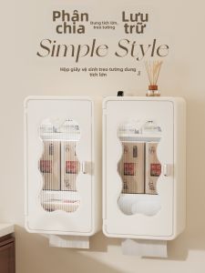 XINGYOU | Wall-mounted Waterproof Tissue Box High Capacity