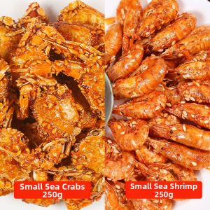 Spicy Fried Shrimp Snacks Instant Seafood Crispy Tasty Shrimp Chips Small Shrimp Dry Goods for Drinking Alcohol Dishes
