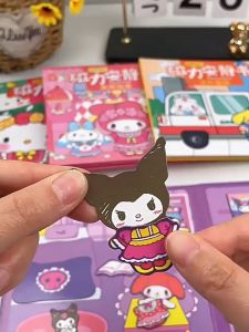 Mamibayi Buku Diy Kreatifitas Magnet Sanrio Magnetic Sticker Book Quite Busy Book