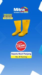 Zehn Sepatu Boot Panjang No.41 Kuning