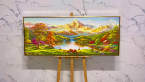 Tranh Phong Cảnh Đồng Quê Bắc Âu Tạo Không Gian Yên Bình Tranh Canvas Tranh Tráng Gương