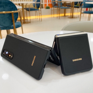 Genuine Leather Phone Case for Samsung ZFold3 Fold6 W25 Zflip3 Protective Cover Foldable W23flip Fold5 W24 Luxury Business Style