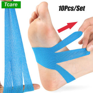 10Pcs/Set Kinesiology Tape for Foot Arches Plantar Fasciitis Precut Tape for Foot StabilityAthletic Tape Running Kinetic Tapes
