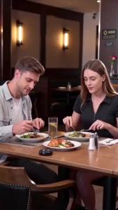 Ycall | Wireless Calling System Restaurant Waiter Pager SET 1 Display Screen with 15 Vibration Bell Button for Salan Hotel Bar Clinic
