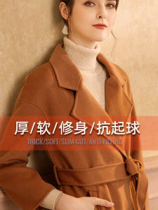 Thickened High Collar Sweater Women Winter Warm Slim Fit Short Knitted Top Inner Tight Style High End Feeling Solid Color Commute