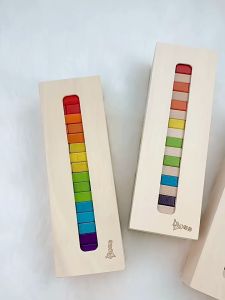 Baby Lim Creative Tower - 54 pcs Colorful Wooden Building Blocks for Cognitive Development and Skill Learning