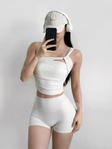 SKINOFSKIN | Áo Ngực Thể Thao Quai Một Vai Cố Định Mùa Hè