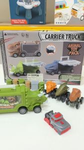 Mainan Anak ANIMAL TOY PACK DINO CARRIER TRUCK 15-111 Mainan Mobil Dinosaur Anak Mainan Diecast Truck & Konstruksi Mainan Anak Perempuan - Mainan Anak Laki Laki