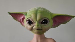 Star Wars Peripl Yoda Baby Latex Headgear mandalorian The Mandalorian Helmet